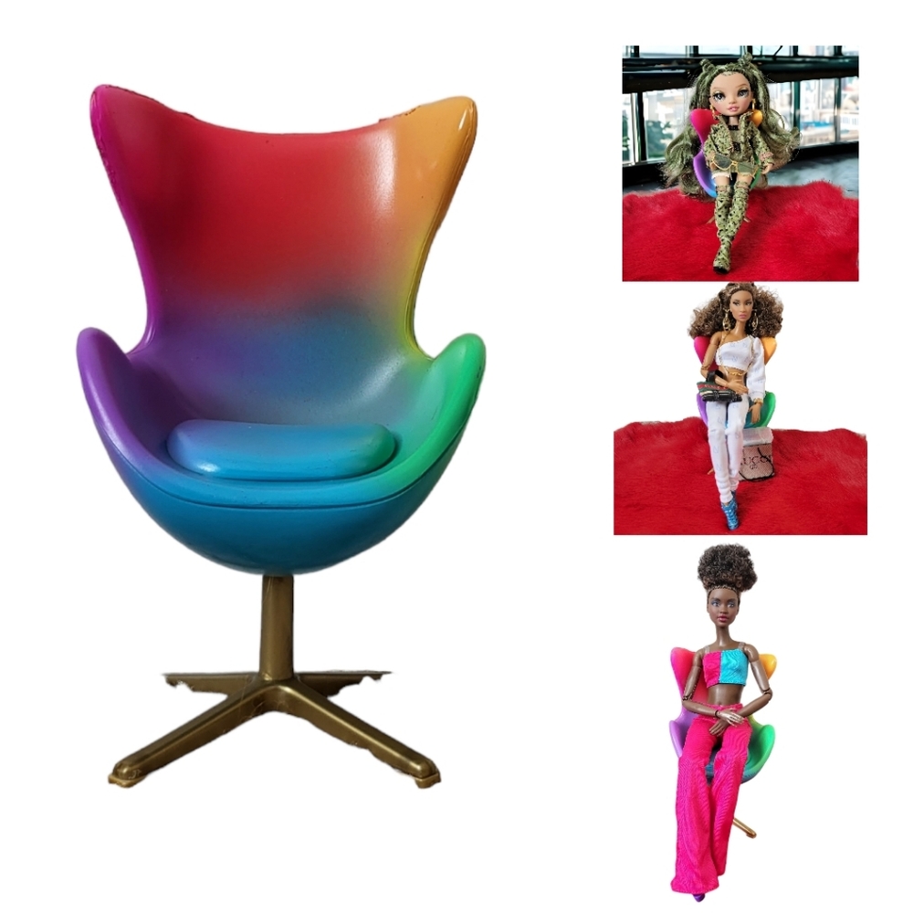 Rainbow High Doll House Chair New Rainbow Chair - Picture 1 of 10